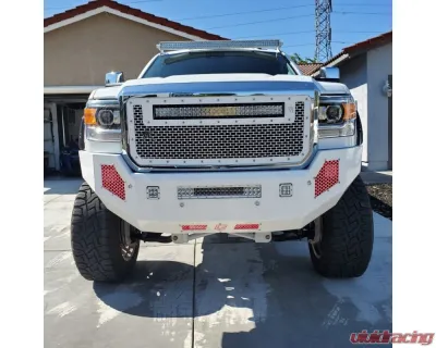 Chassis Unlimited Sierra Front Bumper For 15-19 Sierra 2500HD/3500HD Sensors Not Included No Tow Hook Recovery Points Proform Series - CUB920301