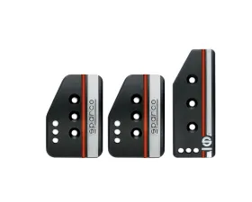 Sparco Black Settanta Driving Pedal Set for Manual Transmissions | Short Accelerator