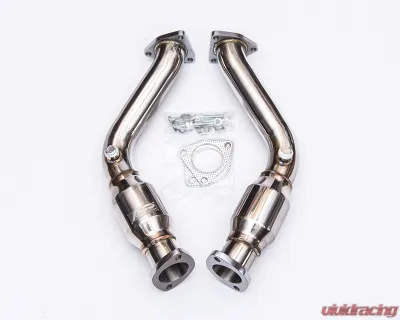 Agency Power Stainless Steel Resonated Test Pipes Nissan 350Z 03-06 - AP-Z33-171R