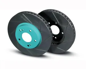 Project Mu SCR Front Slotted Rotors Mitsubishi EVO VII VIII IX 01-07