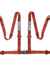 Sparco Red 2" 4-Point Bolt-In Street Harness                                     - 04604BV1RS - Image 2