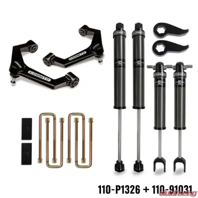 Cognito Motorsports 3" Performance Leveling Kit w/ 2.0 IFP Shocks Chevrolet | GMC 2500/3500 2WD/4WD 2020-2025 - 110-P1326