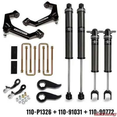 Cognito Motorsports 3" Performance Leveling Kit w/ 2.0 IFP Shocks Chevrolet | GMC 2500/3500 2WD/4WD 2020-2025 - 110-P1326