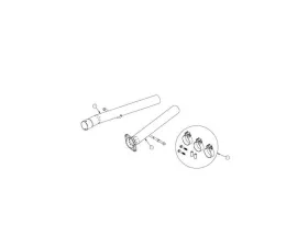Corsa 2018-2021 Jeep TrackHawk Sport to Xtreme Non-Resonated 2.5in Head Pipe Conversion Kit