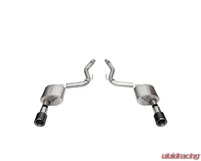 Corsa 2024-2024 Ford Mustang GT 5.0L V8 Xtreme 4.5 Cat-Back Duel Rear w/ 4.5 In Carbon Fiber Tips - 21251CFBLK