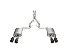 Corsa 24-24 Ford Mustang Dark Horse 5.0L 3in Dual Rear Cat-Back w/Twin 4.5in Black PVD StraightTips