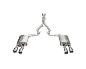 Corsa 2024+ Ford Mustang Dark Horse 5.0L 3in Dual Rear Exit Cat-Back w/Twin 4.5in Polish Straight Tip