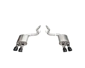 Corsa 2024+ Ford Mustang Dark Horse 5.0L 3in Dual Rear Axle-Back w/Twin 4.5in Black PVD SlashTips
