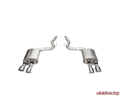 Corsa 2024+ Ford Mustang Dark Horse 5.0L 3in Dual Rear Exit Axle-Back w/Twin 4.5in Polish Slash Tips - 21267