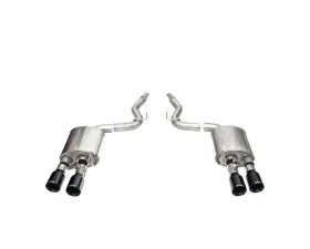 Corsa 2024+ Ford Mustang Dark Horse 5.0L 3in Dual Rear Axle-Back w/Twin 4.5in Black PVD Straight Tip
