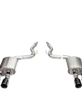 Corsa 2024+ Ford Mustang Dark Horse 5.0L 3in Dual Rear Axle-Back w/Twin 4.5in Black PVD Straight Tip                                     - 21268BLK - Image 3