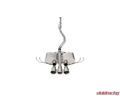 Corsa 2017-2021 Honda Civic Type R 3in Cat Back Exhaust - Polished Pro-Series Tri 4.5in Tip (Xtreme) - 21302