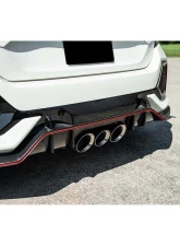 Corsa 2017-2021 Honda Civic Type R 3in Cat Back Exhaust - Polished Pro-Series Tri 4.5in Tip (Xtreme)                                     - 21302 - Image 3