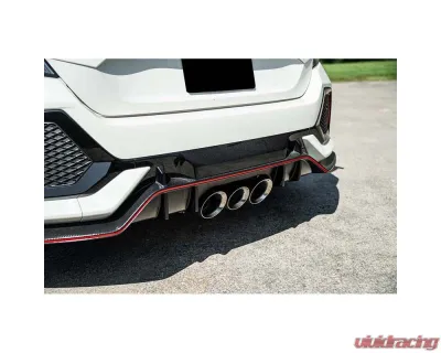 Corsa 2017-2021 Honda Civic Type R 3in Cat Back Exhaust - Polished Pro-Series Tri 4.5in Tip (Xtreme) - 21302
