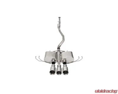 Corsa 2017-2021 Honda Civic Type R Xtreme Cat-Back Tri Rear Exit with 4.5in Polished Pro-SeriesTips - 21303