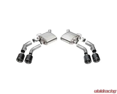 Corsa 2016-2024 Chevrolet Camaro SS / ZL1 Valved Axle-Back Exhaust w/ Carbon Fiber Quad Tips - 21789CF