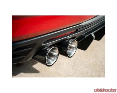 Corsa 2016-2024 Chevrolet Camaro SS / ZL1 Valved Axle-Back Exhaust w/ Carbon Fiber Quad Tips - 21789CF