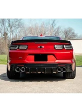 Corsa 2016-2024 Chevrolet Camaro SS / ZL1 Valved Axle-Back Exhaust w/ Carbon Fiber Quad Tips                                     - 21789CF - Image 4