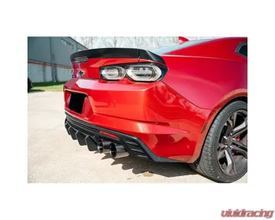 Corsa 4.5in Black Carbon Fiber Twin Tip Kit for 2016-2024 Chevrolet Camaro SS/ZL1 - 21835CFBLK