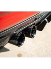 Corsa 4.5in Black Carbon Fiber Twin Tip Kit for 2016-2024 Chevrolet Camaro SS/ZL1                                     - 21835CFBLK - Image 2