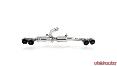 Akrapovic Titanium Slip-On Line with Carbon Tips Nissan GT-R 2008-2021 - M-NI/T/1H-C