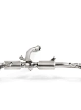 Akrapovic Titanium Slip-On Line with Carbon Tips Nissan GT-R 2008-2021                                     - M-NI/T/1H-C - Image 2