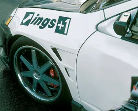 INGS N-Spec Front Aero Wide Fenders FRP Acura RSX 7/01-8/04
