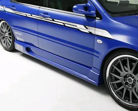 INGS N-Spec Side Skirts FRP Mitsubishi EVO VII 2/01-12/02