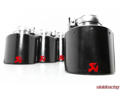 Akrapovic Titanium Slip-On Line with Carbon Tips Nissan GT-R 2008-2021 - M-NI/T/1H-C