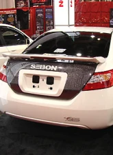 Seibon OEM-Style Carbon Fiber Trunk Lid Honda Civic 2006-2011                                     - TL0607HDCV2D - Image 3