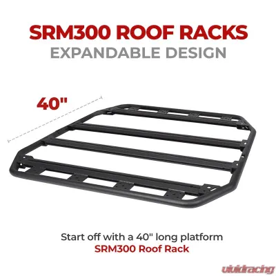 Go Rhino SRM300 40" Long x 40" Wide Flat Platform Roof Rack - 5933040T