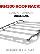 Go Rhino SRM300  Quad Overland Rail Kit for 60" Long x 40" Wide Rack - Rails only                                     - 5933064T - Image 3