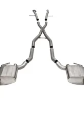 Corsa 2.5" Xtreme Dual Rear Exit Catback w/ 4.5" Polished Single Tips Jeep Grand Cherokee 5.7L 2011-2021                                     - 21187 - Image 2