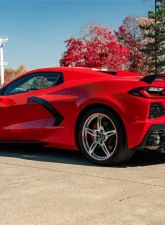 Corsa 3" Catback w/ 4.5" Carbon Fiber Polished Tips Chevrolet Corvette C8 2020-2024                                     - 21105CF - Image 4