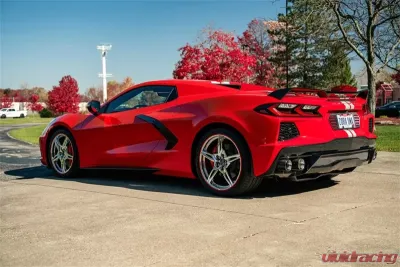 Corsa 3" Catback w/ 4.5" Carbon Fiber Polished Tips Chevrolet Corvette C8 2020-2024 - 21105CF