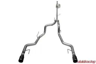 Corsa 3.0 Inch Xtreme Dual Rear Catback Exhaust w/ Black Tips Ford F-150 SuperCrew 145.4" Wheelbase 5.0L V8 2022+ - 21183BLK