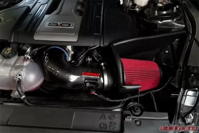 Corsa Metal Shielded Black Carbon Fiber Drytech Air Intake Ford Mustang GT 5.0L V8 2018-2023 - 44006D
