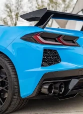 Corsa Performance 4.5" Carbon Fiber Black Quad Tip Kit for Chevrolet Corvette C8 2020-2024                                     - 21109CFBLK - Image 3