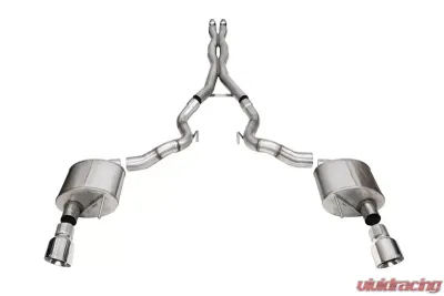 Corsa 3" Xtreme Catback w/ 4.5" Polished Pro-Series Slash Tips Ford Mustang GT Convertible 2024 - 21270