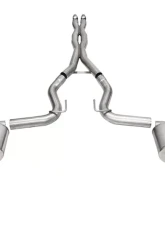 Corsa 3" Xtreme Catback w/ 4.5" Black PVD Straight Cut Flat Tips Ford Mustang GT Coupe 2024                                     - 21251BLK - Image 2