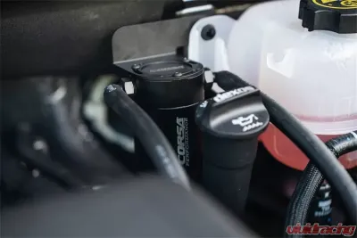 Corsa Aluminum Oil Catch Can With Bracket Chevrolet | GMC 5.3/6.2L V8 2019-2023 - CC0011