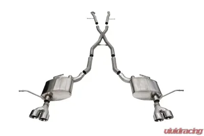 Corsa 2.5" Xtreme Dual Rear Exit Catback w/ 4.0" Polished Twin Tips Jeep Grand Cherokee 5.7L 2014-2021 - 21188