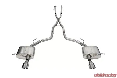 Corsa 2.5" Xtreme Dual Rear Exit Catback w/ 4.5" Polished Single Tips Dodge Durango 5.7L 2011-2024 - 21186