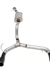 Corsa Turbo 2.75in Sport Catback Dual Exhaust w/4in Straight-Cut Black Tips Ford Bronco 2.3L Turbo 2-Door 2021+                                     - 21204BPC - Image 2