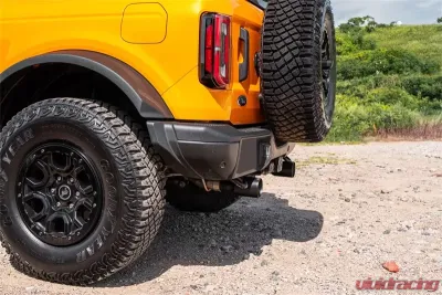 Corsa Turbo 2.75in Sport Catback Dual Exhaust w/4in Straight-Cut Black Tips Ford Bronco 2.3L Turbo 2-Door 2021+ - 21204BPC