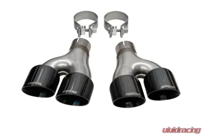 Corsa Systems 4.0" Black PVD Twin Tip Replacement Kit Jeep Grand Cherokee Summit Edition 2014-2021 - 14068BLK