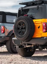 Corsa Turbo 2.75in Sport Catback Dual Exhaust w/4in Straight-Cut Black Tips Ford Bronco 2.3L Turbo 2-Door 2021+                                     - 21204BPC - Image 3