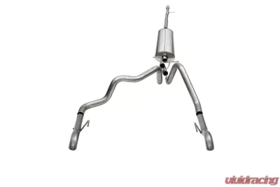 Corsa 3" Sport Dual Rear Exit Cat-Back w/ Turndown Tips Chevrolet Silverado ZR2 1500 | GMC Sierra AT4X 1500 2022-2024 - 21239