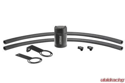 CORSA Performance 5/8 Inch Universal 3 oz Aluminum Oil Catch Can with Mounting Brackets - CC0017