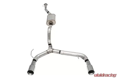 Corsa Turbo 2.75in Catback Dual Exhaust w/4in Straight-Cut Polished Tips Ford Bronco 2.3L Turbo 2-Door 2021+ - 21206